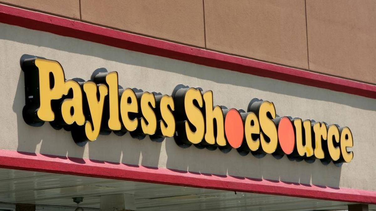 This Aug. 23, 2006, file photo shows a Payless store front is seen in Philadelphia.