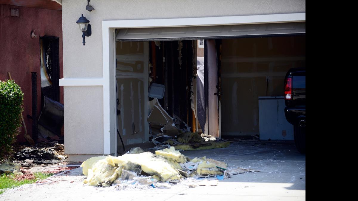 
An early morning house fire in the 400 block of Theresa Lane in Merced on Monday was sparked by discarded fireworks and spread to a neighbor’s home – a home owned by an on-duty Merced city firefighter. The firefighter’s home sustained $30,000 in damages, according to fire officials.
