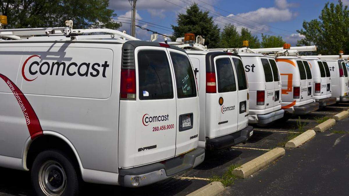 A file photo of Comcast's fleet in an undated photo.