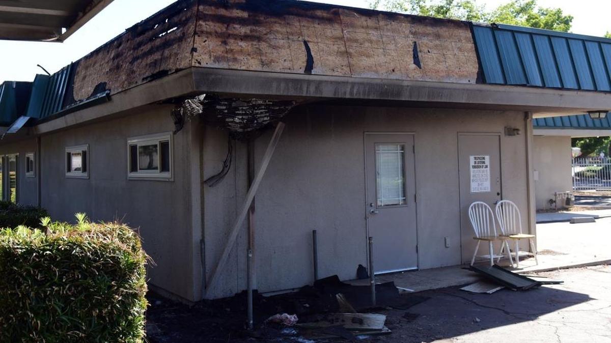 The offices of Bear Creek Family Dental and Merced Dermatology were damaged in a fire in the early morning hours on Tuesday, July 4, 2017, according to Merced City Fire officials.