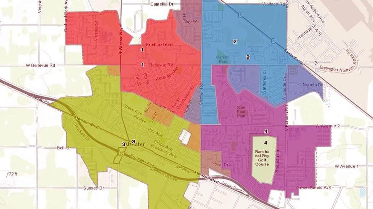 The Atwater City Council picked a map on Monday, Sept. 25, 2017, for future local elections.
