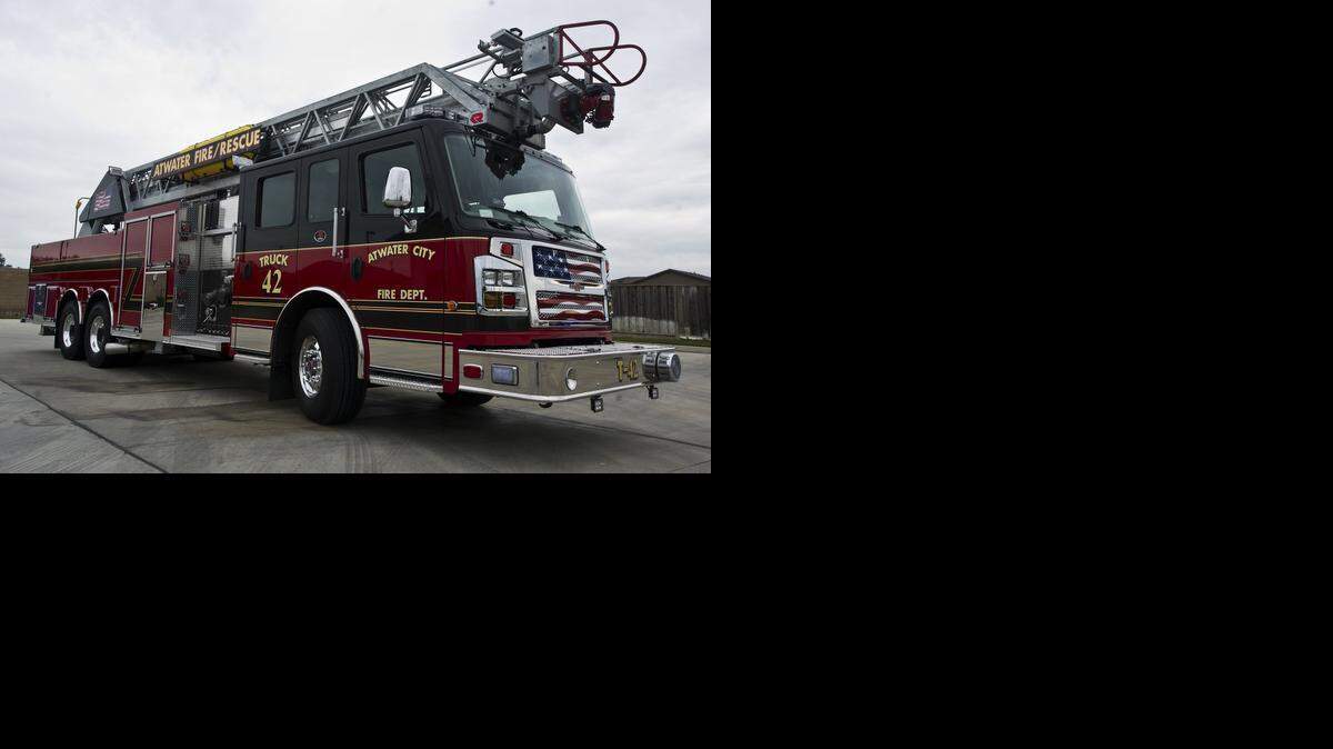 
The new Atwater Fire Department firetruck at Station 42 on Thursday was purchased for $890,048 with Measure H funds.
