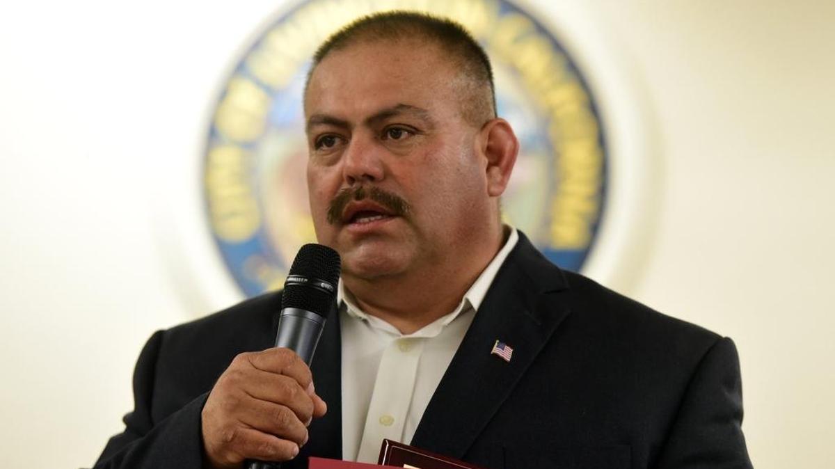 Rodrigo Espinoza, who won a seat for District 1 of the Merced County board of supervisors, speaks after being honored in Livingston on Tuesday, Dec. 20, 2016, in the Livingston City Council chambers.