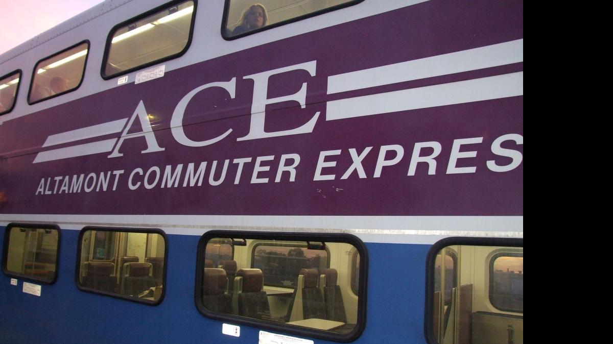 
An Altamont Commuter Express train prepares to depart from the Manteca/Lathrop station in 2014. The service runs from Stockton to San Jose, but could be extended to Modesto, Turlock and Merced if plans go through. The Livingston City Council publicly supported the plans on Tuesday in the hopes the city will get a stop. 
