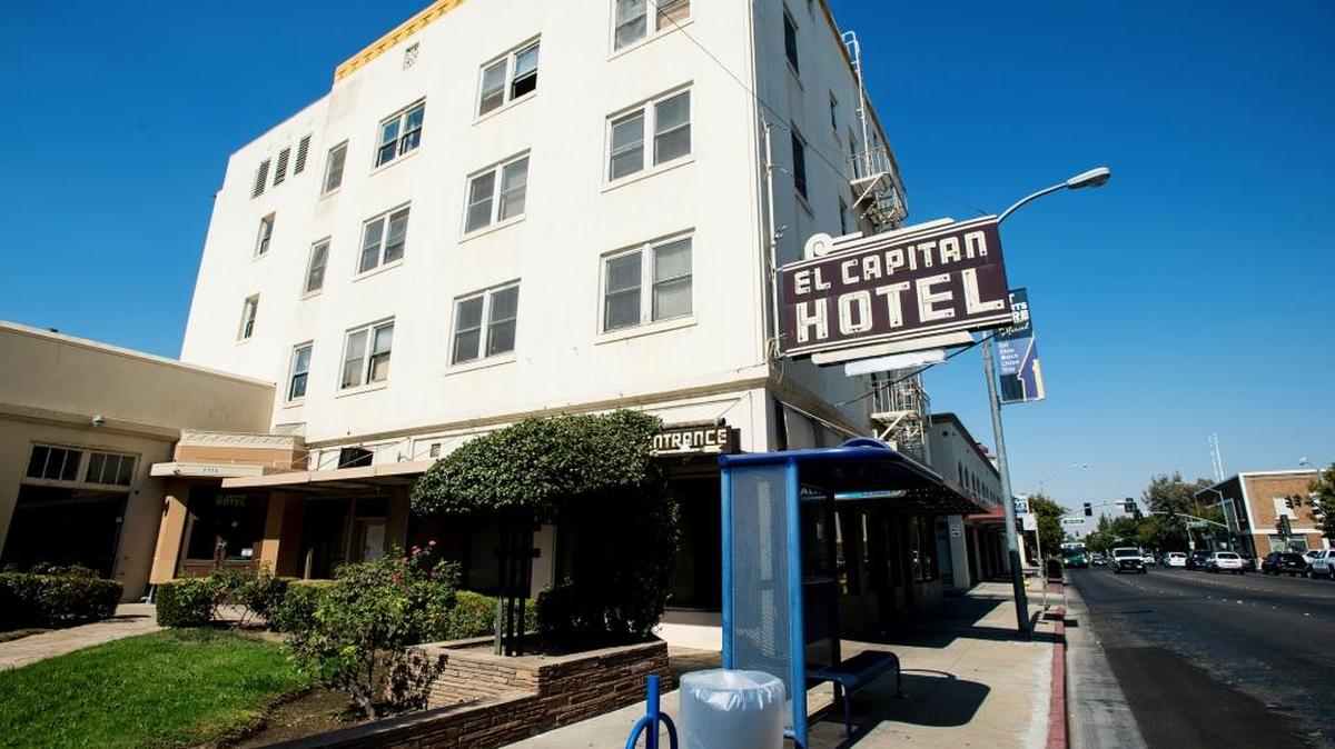 The El Capitan Hotel at 1715 M St. in Merced, Calif., is one of two buildings scheduled to undergo renovations in the coming months.