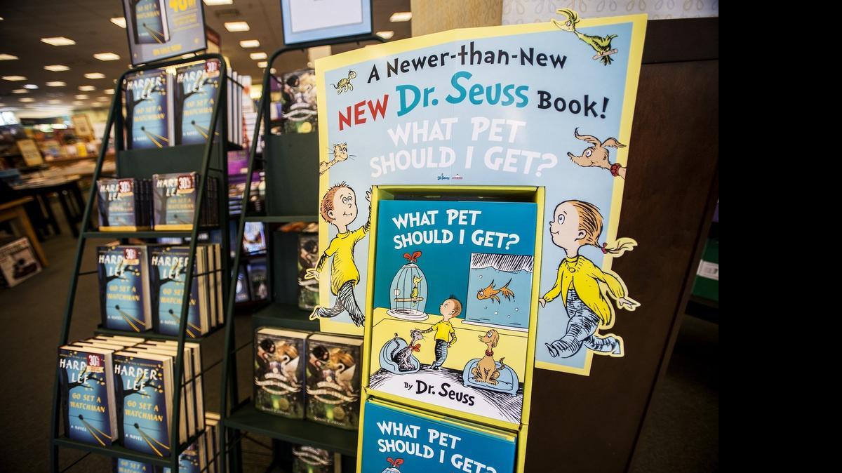 
The newly released Dr. Seuss book titled “What Pet Should I Get?” went on sale this week at Barnes & Noble in Merced. 
