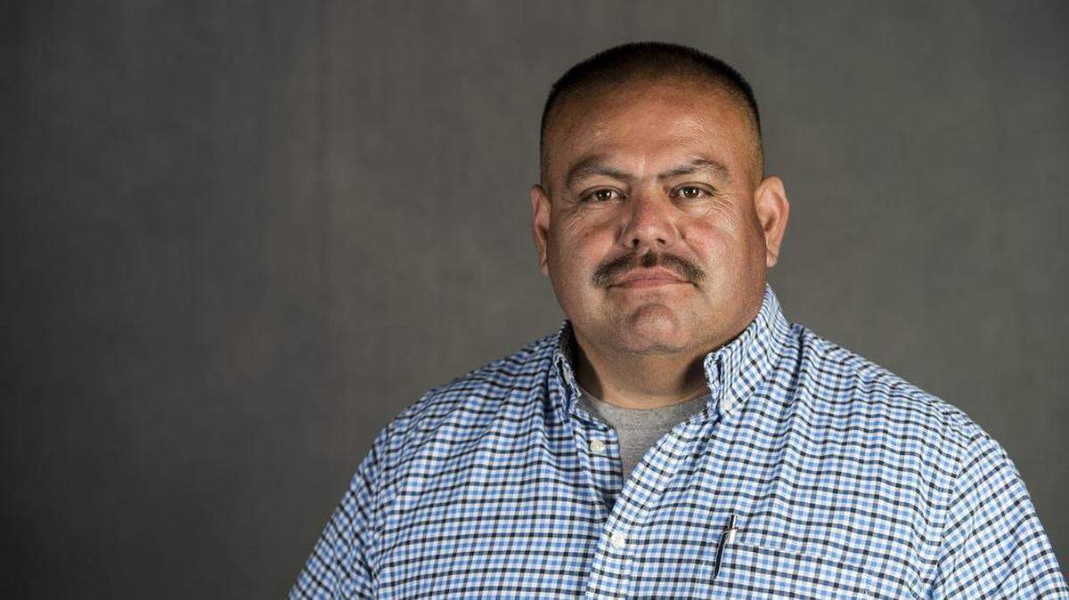 Mayor Rodrigo Espinoza poses for a photo in Merced, Calif., Friday, April 22, 2016. Espinoza is Merced County District 1 Supervisor.