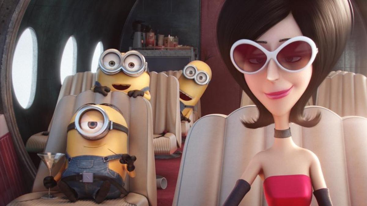 “Minions” boasts, from left, Stuart, Bob, Kevin and Scarlet Overkill. It screens on June 3 in Rudolph Merrino Park.