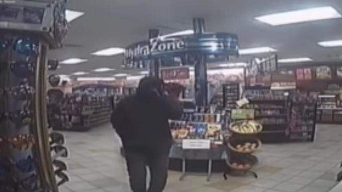 Merced police say images of the person who robbed a Chevron gas station were captured on Jan. 4, 2022.