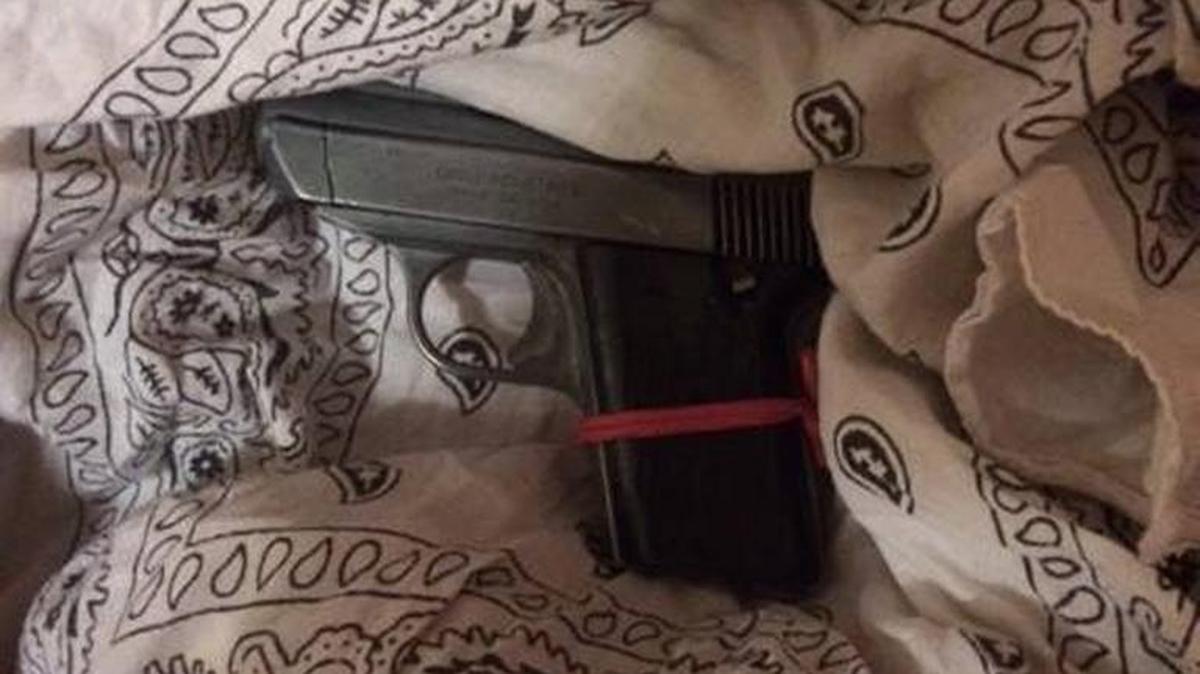 A .380-caliber handgun was found on Jason Villa on Friday, Sept. 9, 2016, according to Merced police.