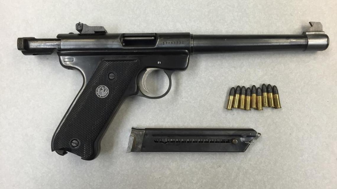 Two teenage gang members smoked marijuana and fell asleep Friday in the same Winton neighborhood they’d just finished burglarizing, according to the Merced County Sheriff’s Office. They also were found in possession of this firearm, which was reported stolen last month in Tulare, deputies say.