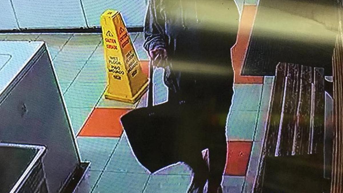 The thieves took an undisclosed amount of cash and coins around 9:47 a.m. Thursday from a business in the 1400 block of East Yosemite Parkway. Investigators said a white male adult, standing about 6-feet tall and weighing around 200 pounds, drilled into the locks on machines and removed the money. A white adult woman acted as “look out,” police said in a news release.