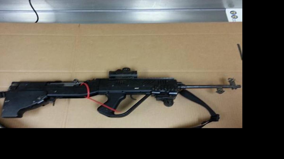 
An assault rifle found during the investigation into three men who were arrested after allegedly leading Merced police officers on a high-speed chase through town early Tuesday morning.
