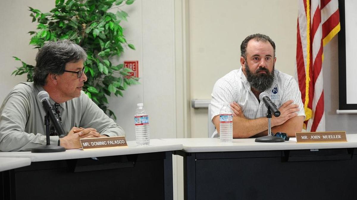 John Mueller, pictured Wednesday at this final meeting as a trustee, has been recalled from the Los Banos Unified School District board of trustees, the Merced County Election’s Office confirmed Thursday, but it’s unclear whether the fight is over. Challenger Ray Martinez replaces Mueller on the board and will be sworn into office at the upcoming Sept. 8 meeting.