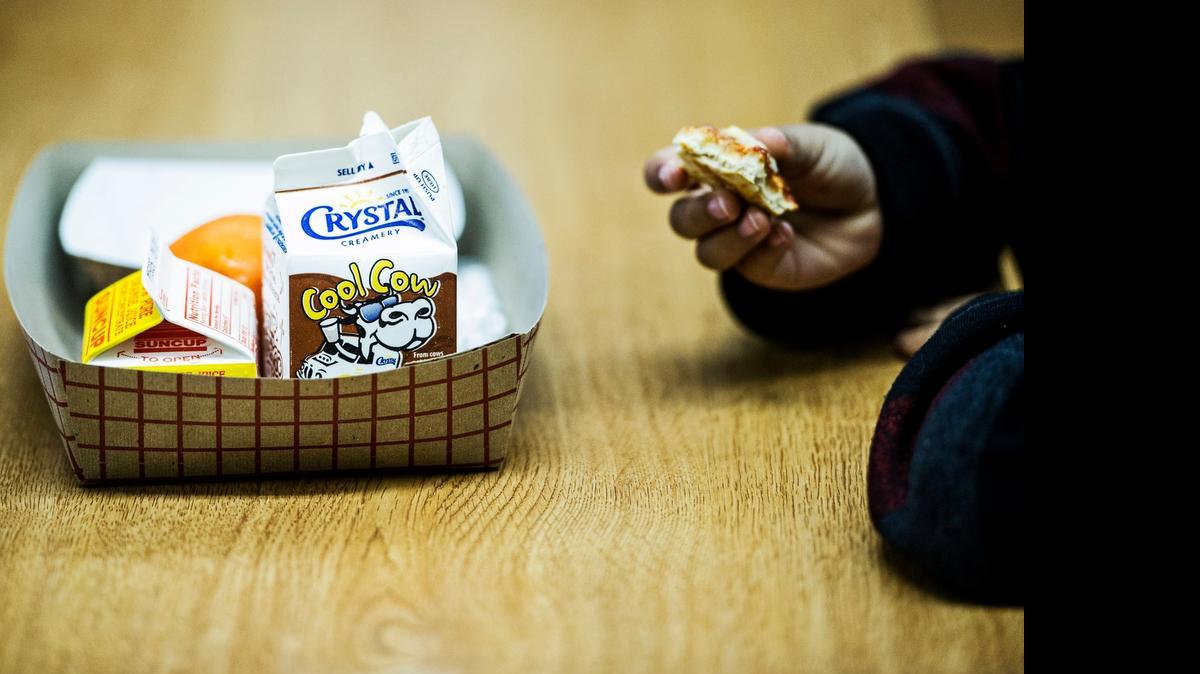 
A student eats breakfast at Alicia Reyes Elementary School in Merced on March 24. Thousands of children younger than 18 will eat free breakfast, sack lunches and afternoon snacks at one of the Seamless Summer Feeding Option sites around Merced County. The feeding program, which began this week, continues through July 24.
