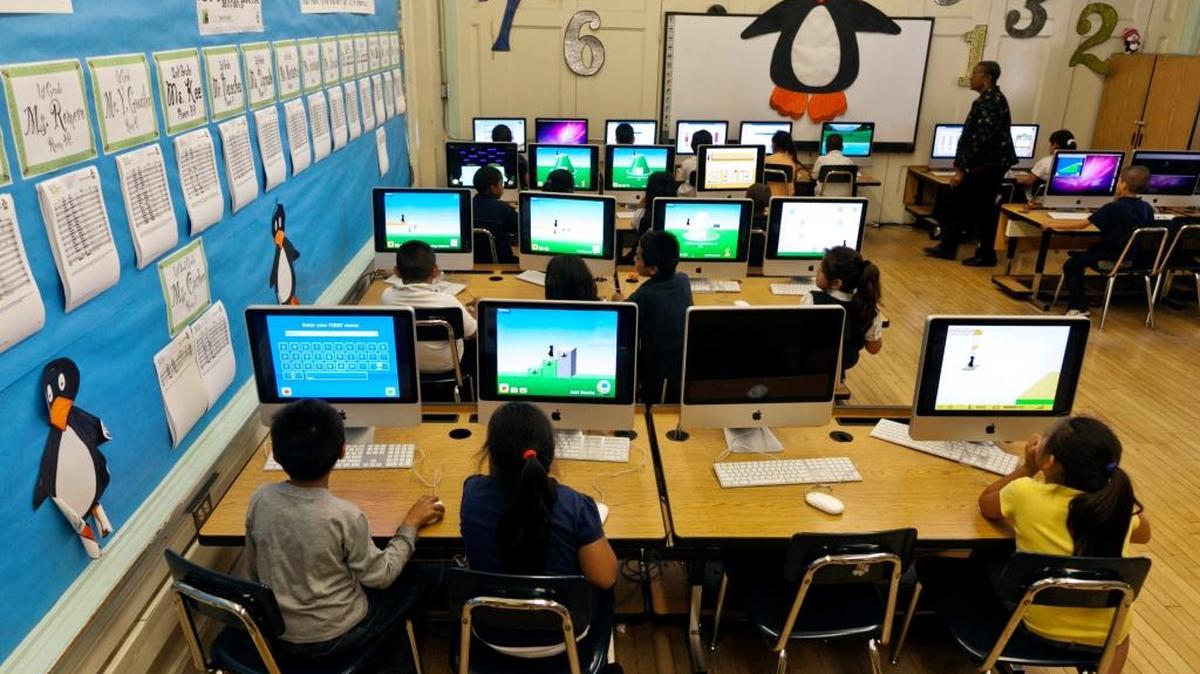 Ritter Elementary School students practice their math skills in Los Angeles in 2012. A recent federal court ruling ordering the release of personal data on more than 10 million California students highlights the growing amount of information schools now collect, and the loopholes that allow it to be released. The order involves a lawsuit filed in 2011 in which plaintiffs are requesting data kept by the California Department of Education to determine whether the state is fulfilling its federal obligations for disabled students.