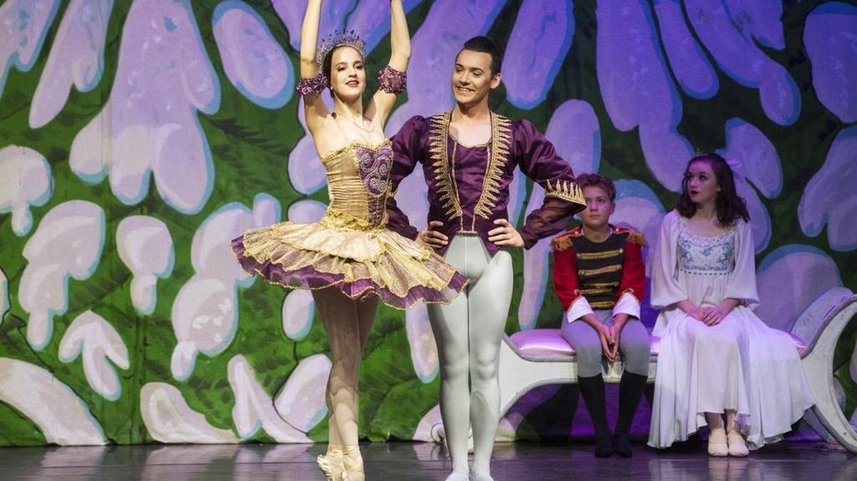 Amity Beardsley, 16, of Merced and Jeremy Gleeson, 23, of Merced perform as the Sugar Plum Fairy and the Sugar Plum Cavalier during the Merced Academy of Dance’s performance of “The Nutcracker” at Buhach Colony High School in Atwater, Calif., on Thursday, Dec. 1, 2016. Public performances will take place at the Buhach Colony High School Theater on Friday at 7 p.m. and Saturday at 2 p.m. and 7 p.m..