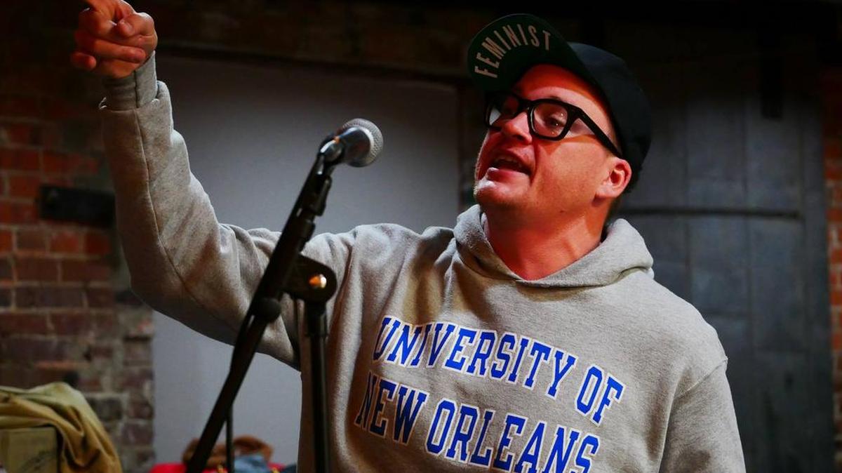 Poet, spoken word artist, and rapper Jonathan Brown will be at UC Merced on Friday, Oct. 12 to lead a workshop and a reading.