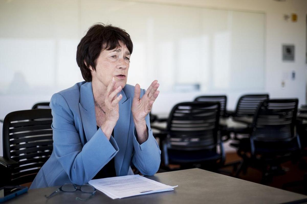 University of California, Merced Chancellor Dorothy Leland speaks about the university’s 2020 project in a meeting in 2016.