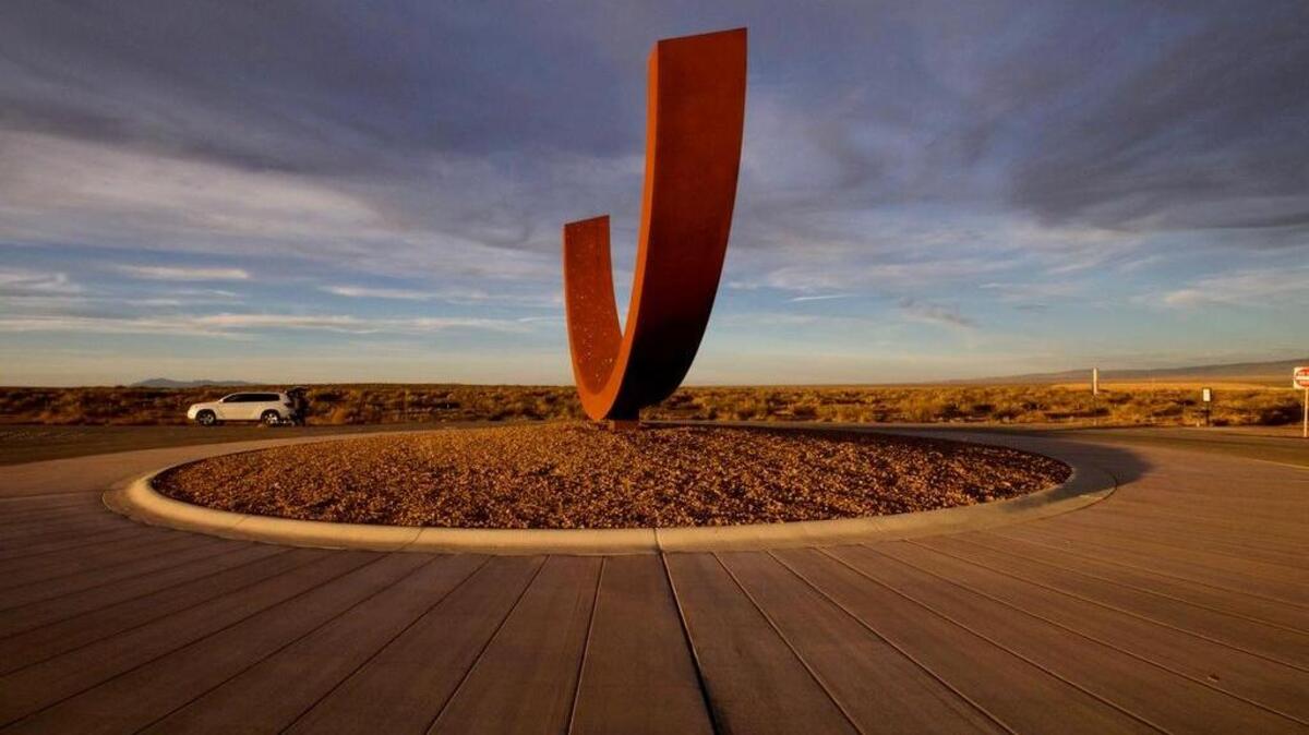 A sculpture produce by Otto Rigan for Spaceport America