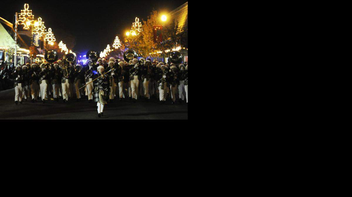 
The Buhach Colony High marching band walks in last year’s Atwater Christmas Parade.
