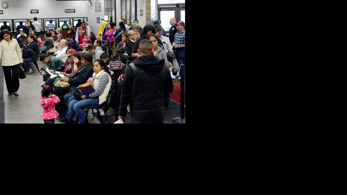 
Every seat was a full and a line extended out  the door of Merced’s Department of Motor Vehicles office on Friday, the first day to apply for a license for anyone who cannot provide proof of American citizenship. It was made possible by Assembly Bill 60, signed into law by Gov. Jerry Brown in 2013. 
