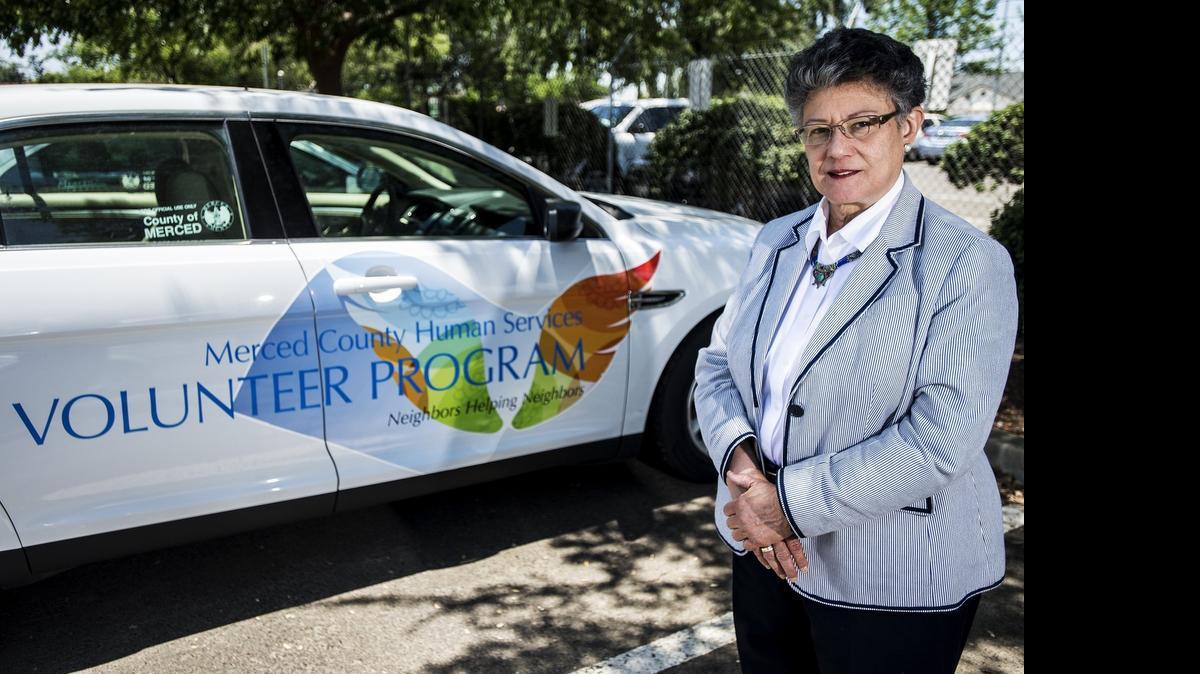 
Merced County Human Services Agency Director Ana Pagan is seen outside her office in Merced on Friday. Pagan will be retiring at the end of July, after serving 13 years as HSA director.
