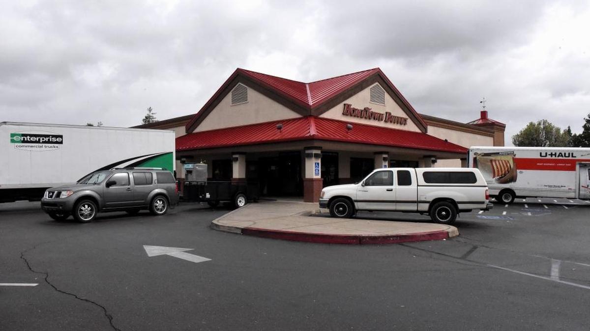 A sign posted on the doors of Hometown Buffet on Monday said the restaurant was closed for “asset inventory” and asked employees to return Tuesday for further instruction. The restaurant’s parent company, Buffets LLC, filed bankruptcy Monday, March 7, 2016. It was not immediately clear whether the Merced location will permanently close.