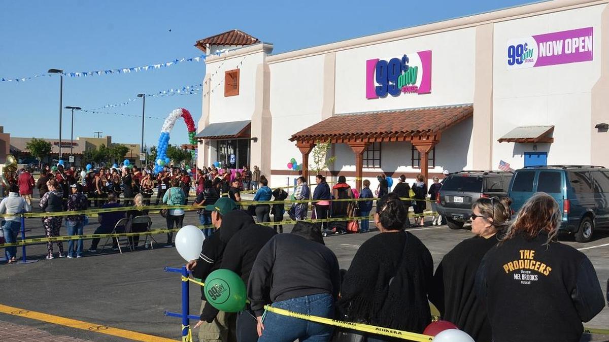 Hundreds of people stood in line Wednesday, May 25, 2016, for the grand opening celebration of the new 99 Cents Only store at 1209 W. Pacheco Blvd. in Los Banos.