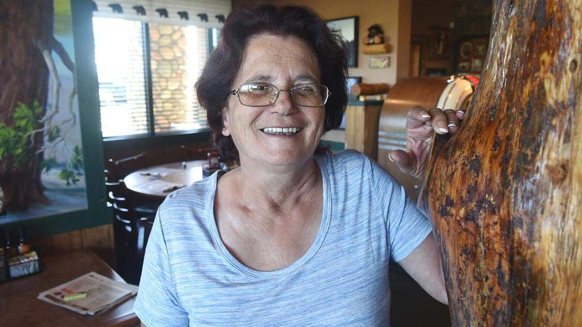 Eva Silva, 65, recently retired from the floor at Black Bear Diner after working as a waitress, manager and book keeper for 43 years in the same building.