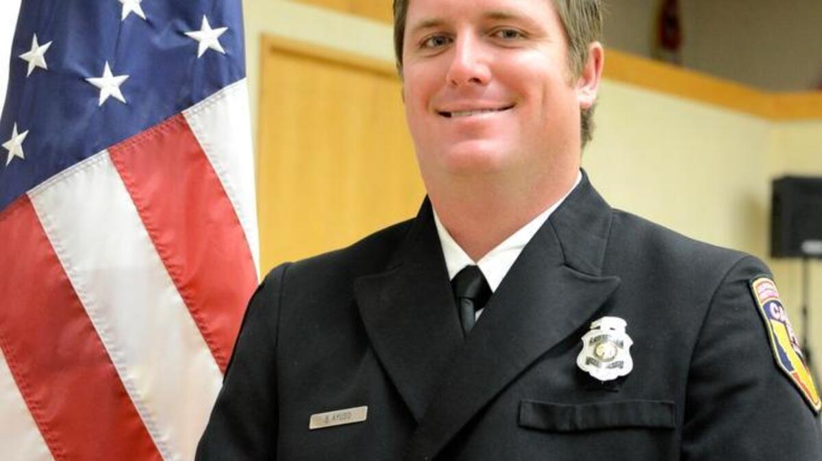 Capt. Bobby Ayuso was honored at American Legion Post 83 as Firefighter of the Year for the Atwater Fire Department on Wednesday, April 13, 2016.