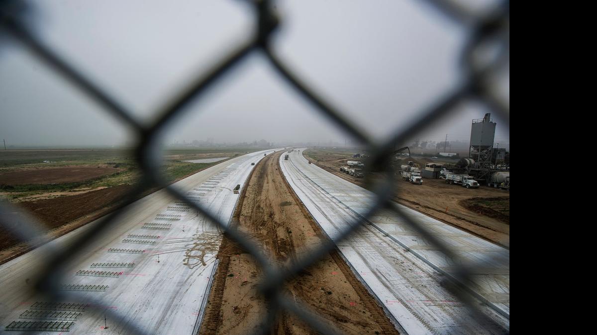 
Construction continues on the $336 million Atwater-Merced Expressway Project along Highway 99 in Atwater in February. The four-phase project, which began in 2013, will replace the current Buhach Road and Highway 99 interchange.
