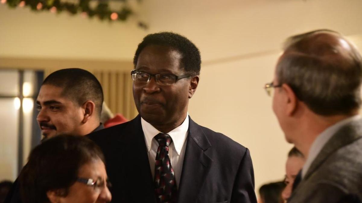 Jerry Lewis, 65, celebrates his retirement with a ceremony at Gateway Gardens in Merced on Dec. 16. Lewis was a physician assistant at Golden Valley for many years and focused on treating migrant populations.