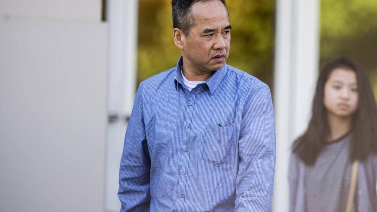 San Francisco resident William Li, 50, exits the Merced County Superior Courthouse following his pre-preliminary hearing in Merced, Calif., on Wednesday, Aug. 9, 2017. Li is charged with one count of murder in connection with the death of 30-year-old Lijun Wang, whose body was found in a trash bin of an alleyway in the 3100 block of G Street on Feb. 6, 2017.