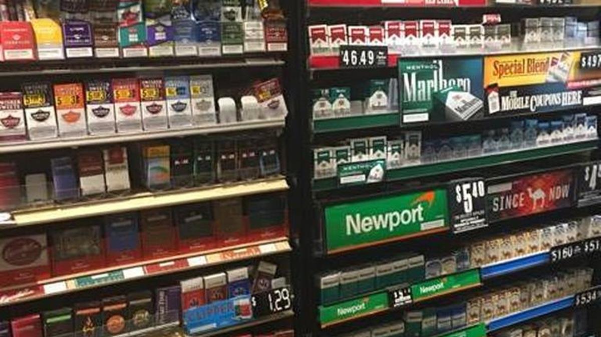 Many cigarette options are on display Saturday at Cigarettes and Cigars on G Street in Merced.