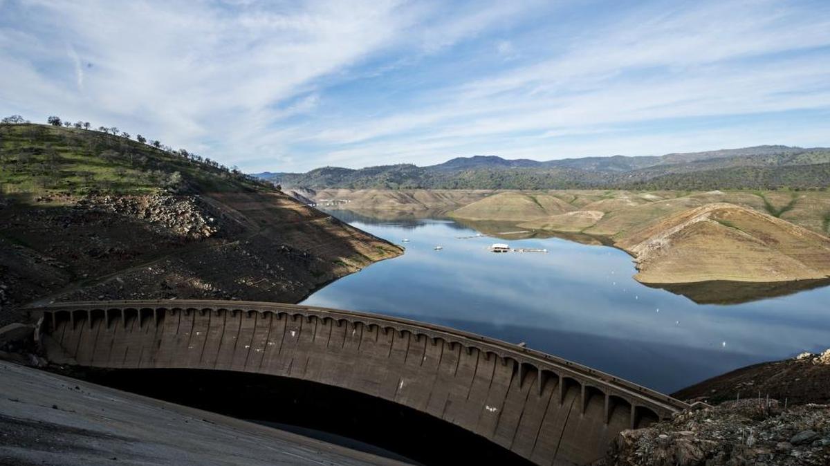 A view of Lake McClure from the New Exchequer Dam in Snelling in February. The dam is up for relicensing.