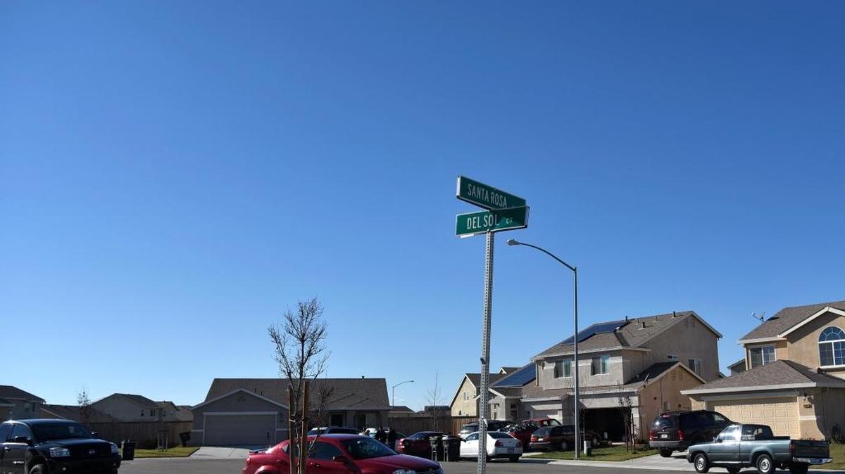 Bullet holes peppered the cars and homes in Del Sol Court in Santa Nella on Tuesday, Dec. 29, 2015, after a Merced County sheriff’s deputy shot and killed 50-year-old Siolosega Velega-Nuufolau, who waved a large kitchen knife in the street and asked a neighbor to call 911.