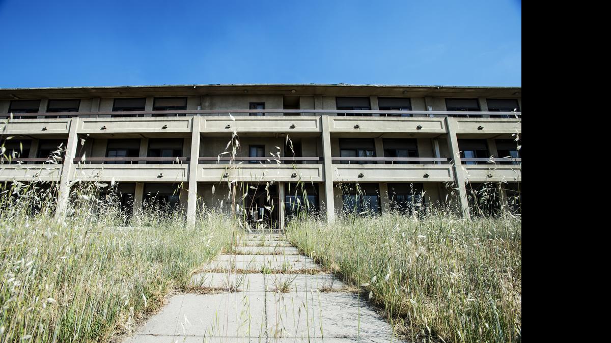 
A building that once housed service members on the former Castle Air Force Base in Atwater is among 55 uninhabitable buildings on the property.
