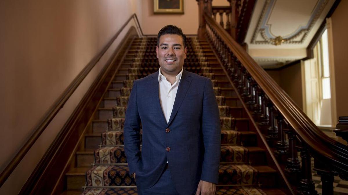 Senator Ricardo Lara, D-Bell Gardens, poses for a portrait at the State Capitol on Aug. 4, 2016, in Sacramento.