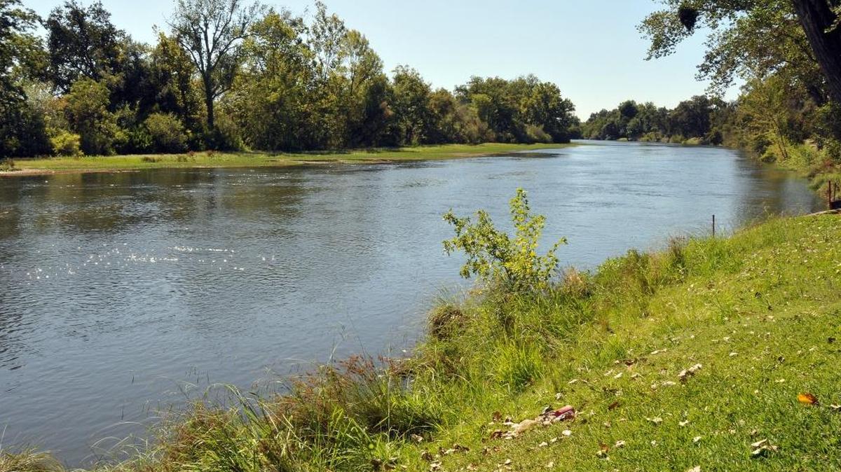 The Merced River during high flows near Snelling.