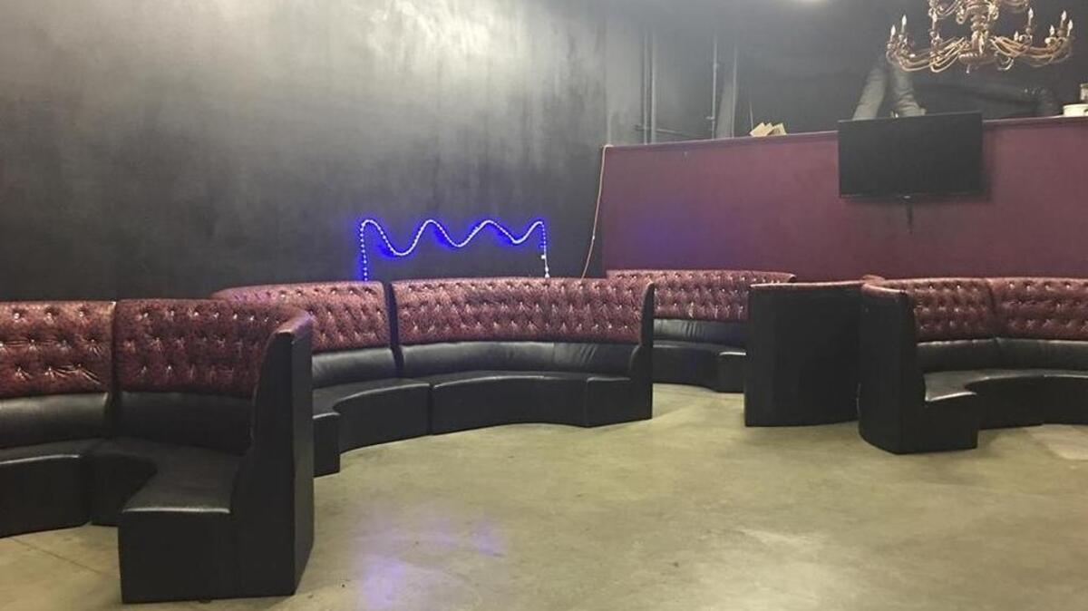 Inside the Chandelier Hookah Lounge & Smoke Shop on Main Street in Merced. Last Sunday, a contingent of police officers used force against patrons while searching for a burglary suspect who was not apprehended.