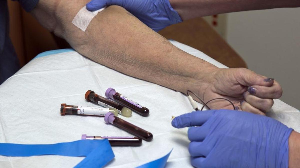 A patient in need of dialysis awaits treatment.