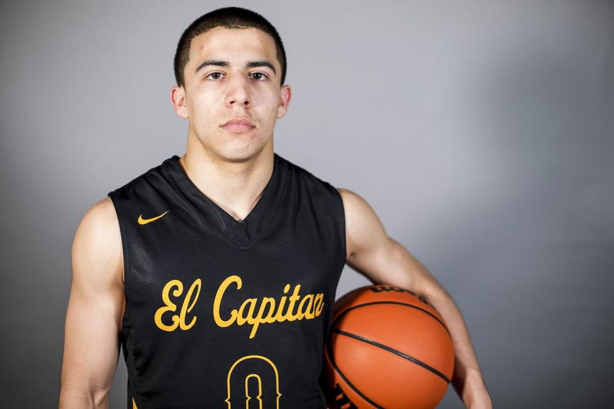 El Captian High School's Angel Serena poses for a portrait in Merced, Calif., on Thursday, March 29, 2018. Serena is the Merced Sun-Star's Boys Basketball player of the Year.