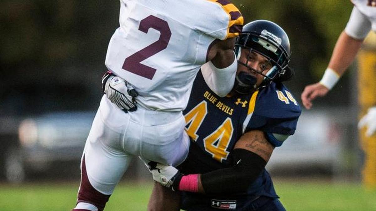 Sophomore linebacker Troy Lowe (44) and the Merced College football team are set to host Modesto Junior College in a scrimmage on Aug. 25.