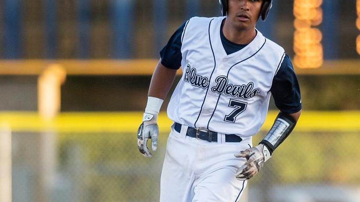 Ricky Mena (7) and the Merced College baseball team’s playoff hopes may rest with a stretch of four games in six days.