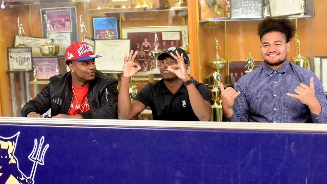 Merced College’s Tongamoa, Chambers, Toussaint realize signing-day dreams