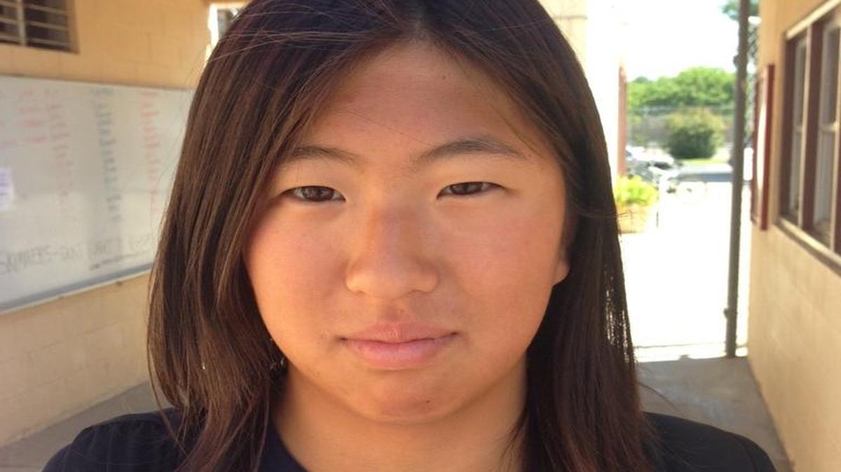 
Merced College swimmer Ayaka Sakamoto 
