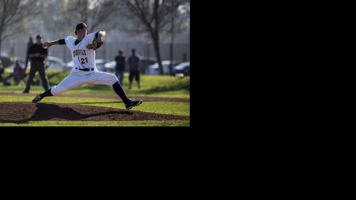 Merced <137,2015/02/17,Poindexter/c Bill - Sacramento1>College sophomore <137>starter Noah Gapp delivers a pitch in the Blue Devils’ 15-3 <137,2015/02/17,Poindexter/c Bill - Sacramento1>home <137>victory over Porterville <137,2015/02/17,Poindexter/c Bill - Sacramento1>College <137>on Tuesday. Gapp allowed one run in eight innings.