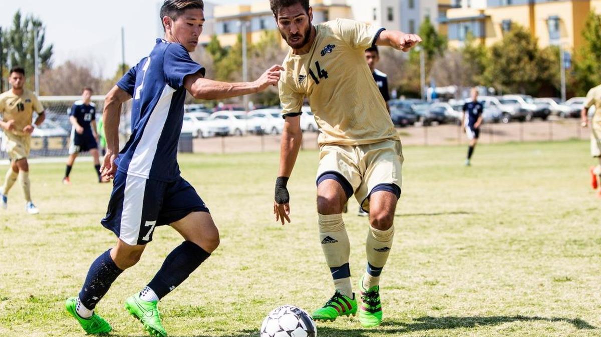 Senior midfielder Cody Golbad (14) and the UC Merced men’s soccer team will host the Cal Pac Tournament beginning Thursday afternoon.