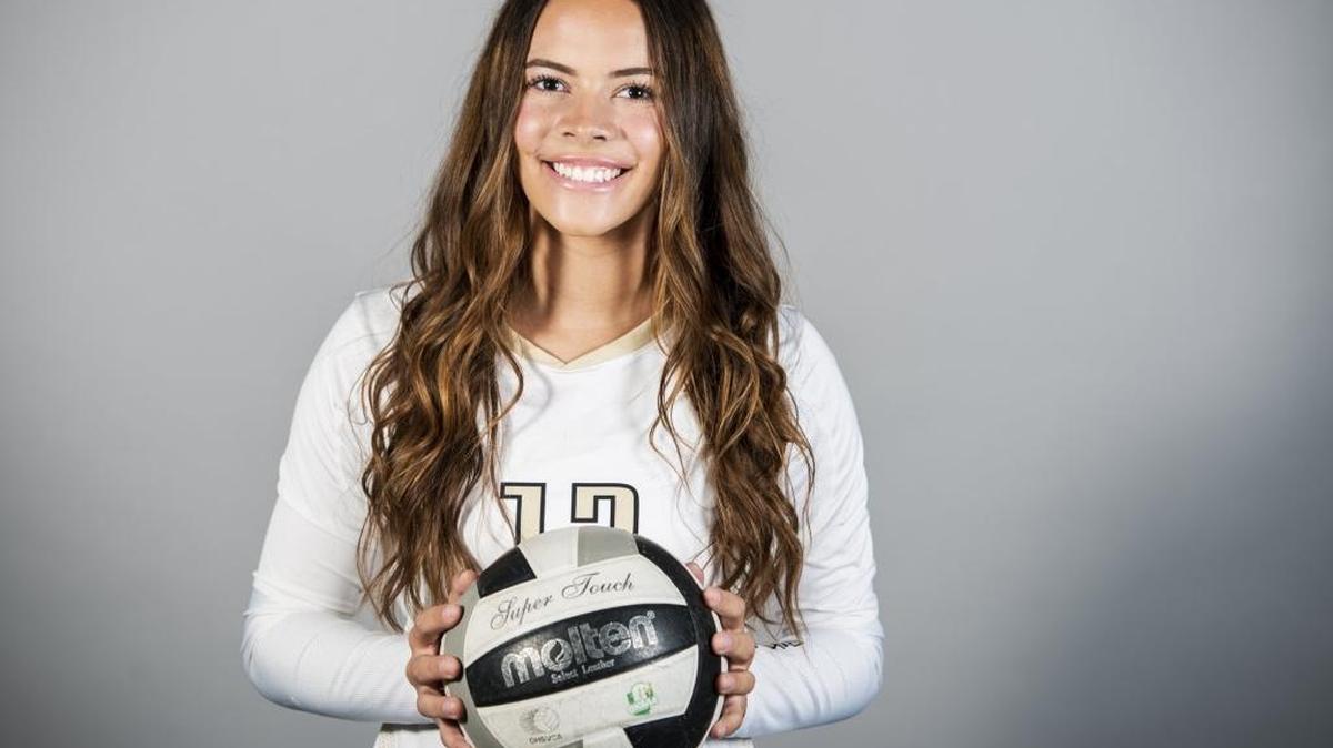 Buhach Colony High School's Cameron Gray poses for a portrait in Merced, Calif., on Wednesday, Dec. 20, 2017. Gray is the Merced Sun-Star's Girls Volleyball Player of the Year.